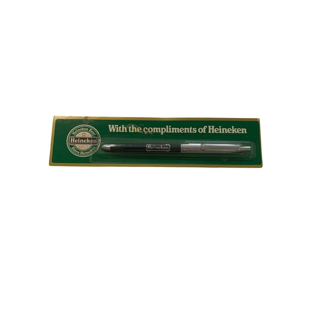 Vintage Heineken Brewery Beer Pilsener Ballpoint Pen New in Pack